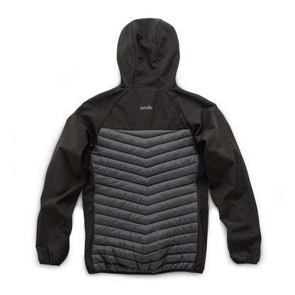 Grey-Black - Close up - Scruffs Mens Padded Jacket