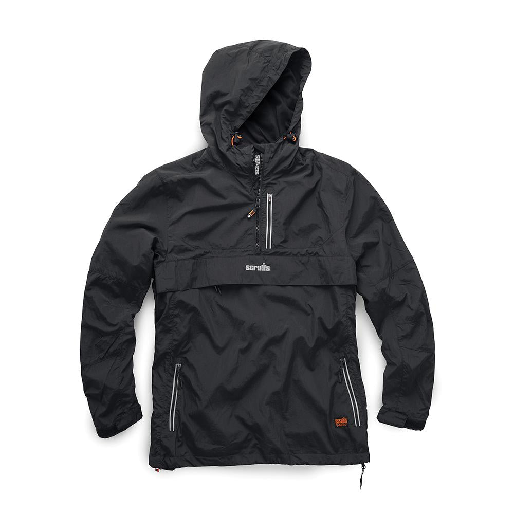 Black - Back - Scruffs Mens Overhead Jacket