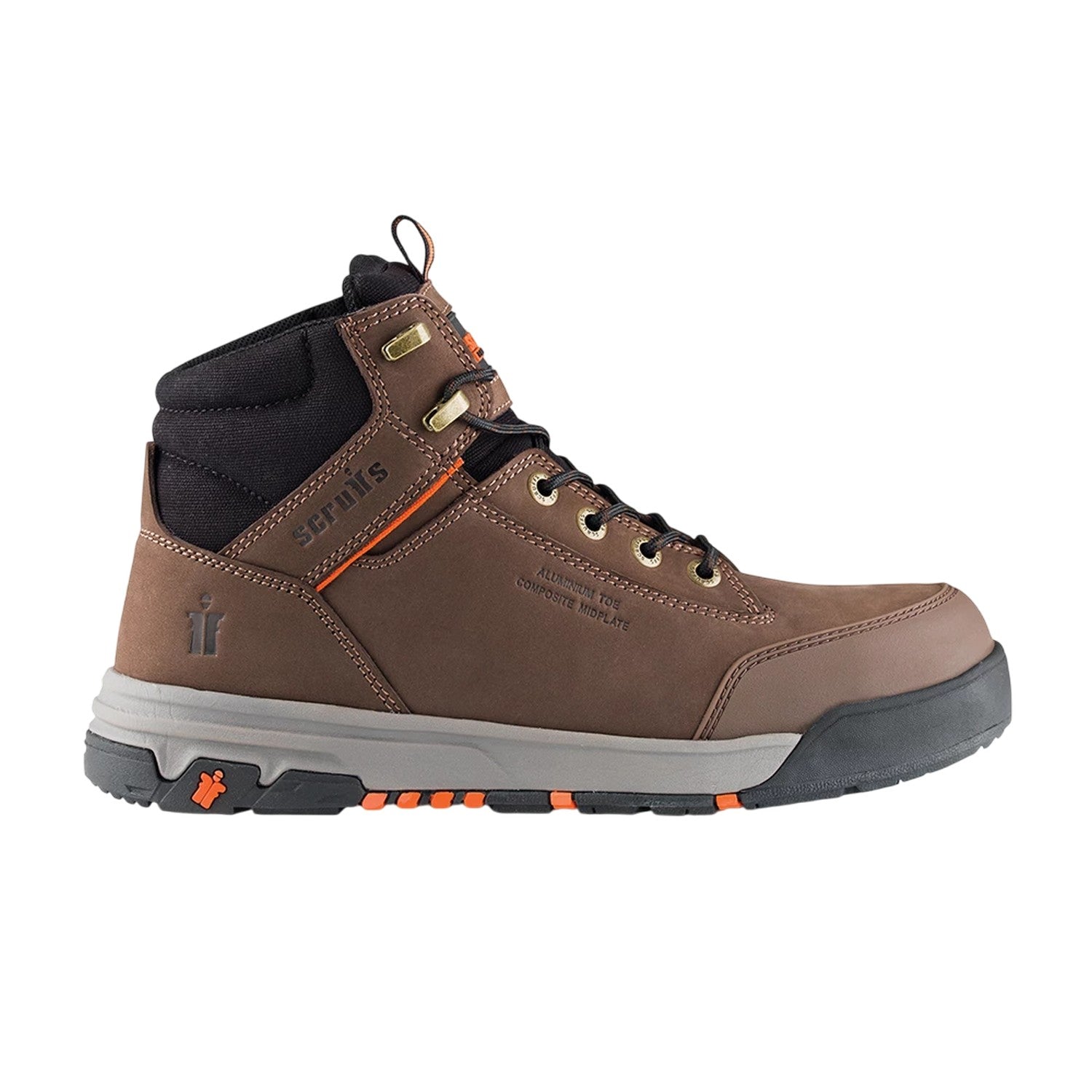 Brown - Side - Scruffs Mens Switchback 3 Safety Boots