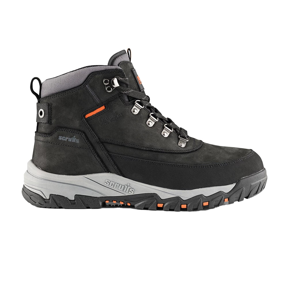 Black - Lifestyle - Scruffs Mens Scarfell Nubuck Safety Boots