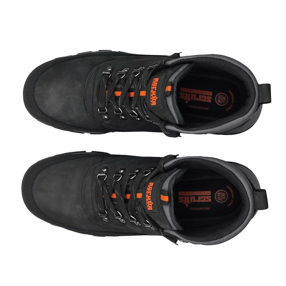 Black - Pack Shot - Scruffs Mens Scarfell Nubuck Safety Boots