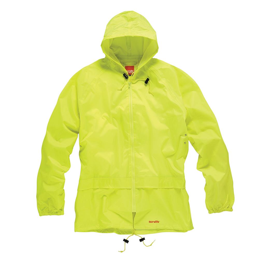 Yellow - Back - Scruffs Unisex Adult Loose Waterproof Jacket And Trousers Set