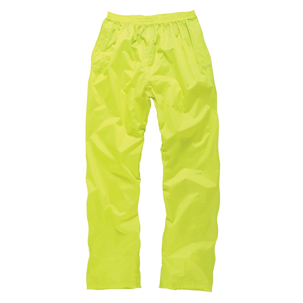 Yellow - Side - Scruffs Unisex Adult Loose Waterproof Jacket And Trousers Set