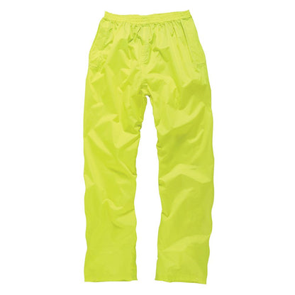 Yellow - Side - Scruffs Unisex Adult Loose Waterproof Jacket And Trousers Set