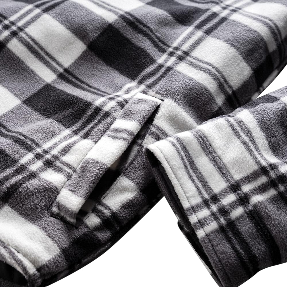 Black-White - Pack Shot - Scruffs Mens Checked Padded Shirt