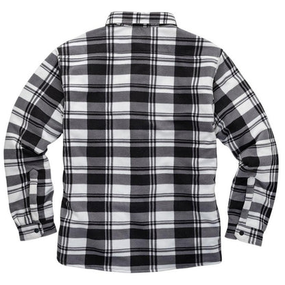Black-White - Back - Scruffs Mens Checked Padded Shirt