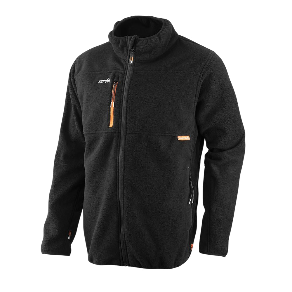Black - Side - Scruffs Mens Eco Abratect Worker Fleece Jacket
