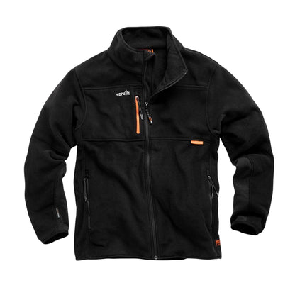 Black - Front - Scruffs Mens Eco Abratect Worker Fleece Jacket