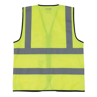 Yellow - Back - Scruffs Unisex Adult Technical Hi-Vis Vest
