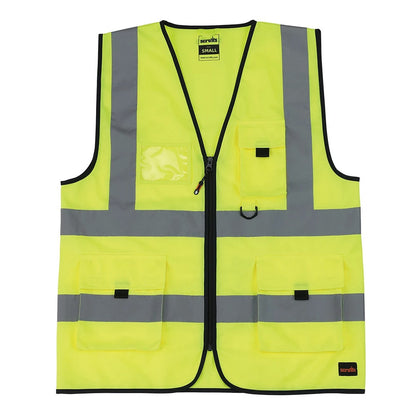 Yellow - Front - Scruffs Unisex Adult Technical Hi-Vis Vest