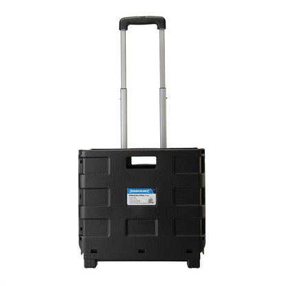 Black - Back - Silverline Folding Box Trolley