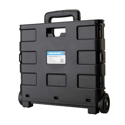 Black - Pack Shot - Silverline Folding Box Trolley