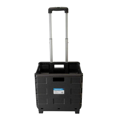 Black - Front - Silverline Folding Box Trolley