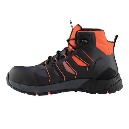 Black-Orange - Side - Scruffs Unisex Adult Glide Safety Boots