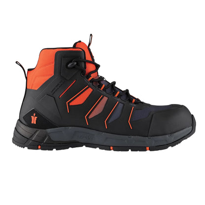 Black-Orange - Lifestyle - Scruffs Unisex Adult Glide Safety Boots
