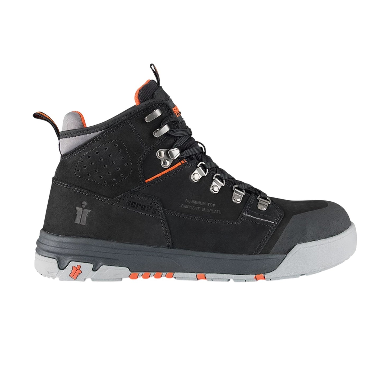 Black - Lifestyle - Scruffs Mens Hydra Nubuck Safety Boots