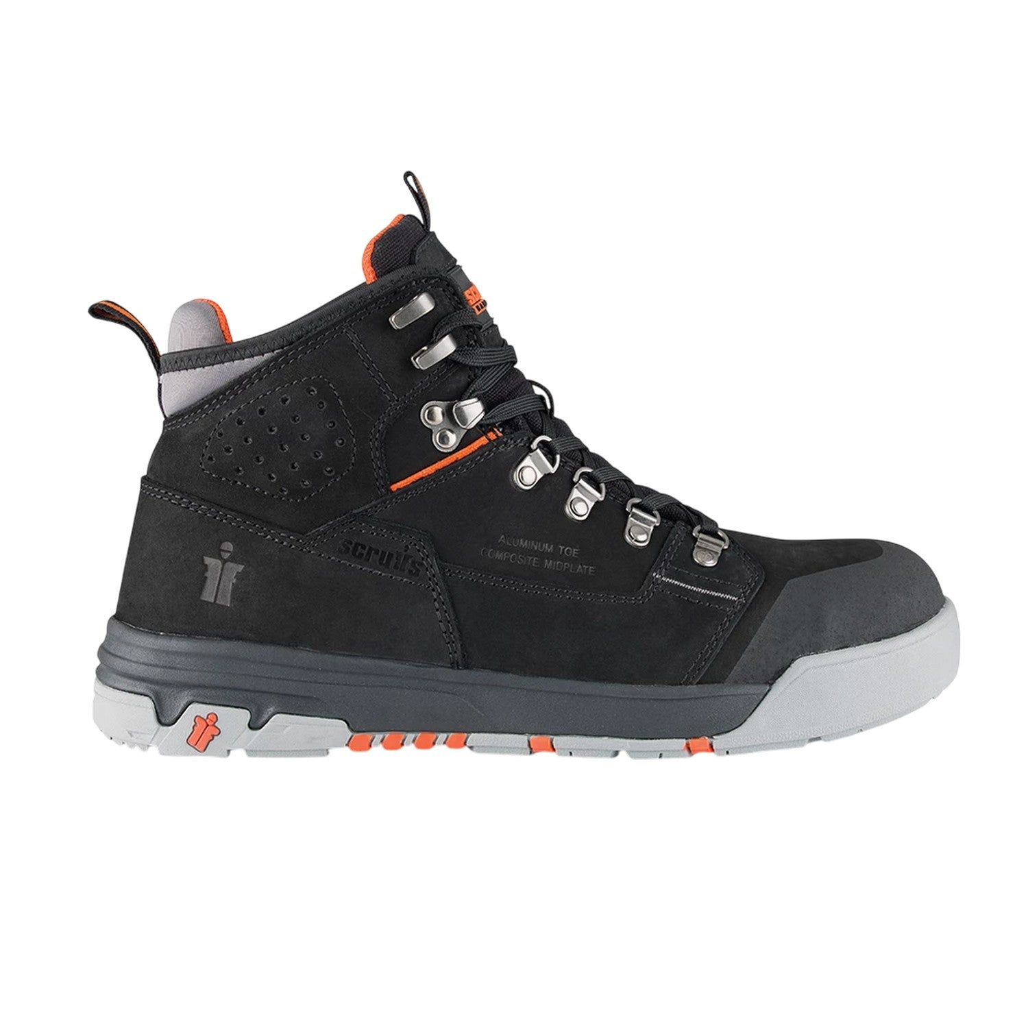 Black - Lifestyle - Scruffs Mens Hydra Nubuck Safety Boots