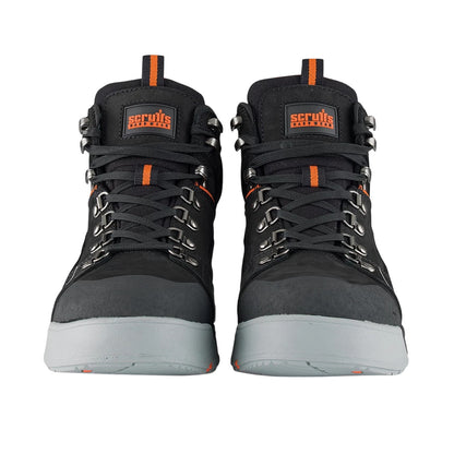 Black - Close up - Scruffs Mens Hydra Nubuck Safety Boots