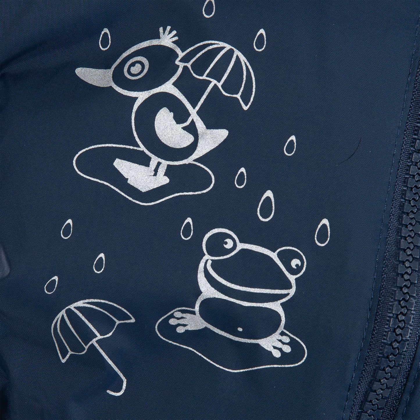 Navy Blue - Side - Trespass Baby Unisex Dripdrop Padded Waterproof Rain Suit