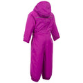 Purple Orchid - Back - Trespass Baby Unisex Dripdrop Padded Waterproof Rain Suit