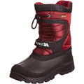 Red - Back - Trespass Youths Unisex Kukun Pull On Winter Snow Boots