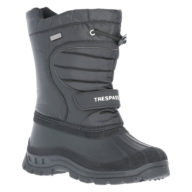Black - Front - Trespass Youths Unisex Dodo Winter Snow Boots