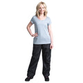 Black - Side - Trespass Womens-Ladies Tutula Waterproof Trousers