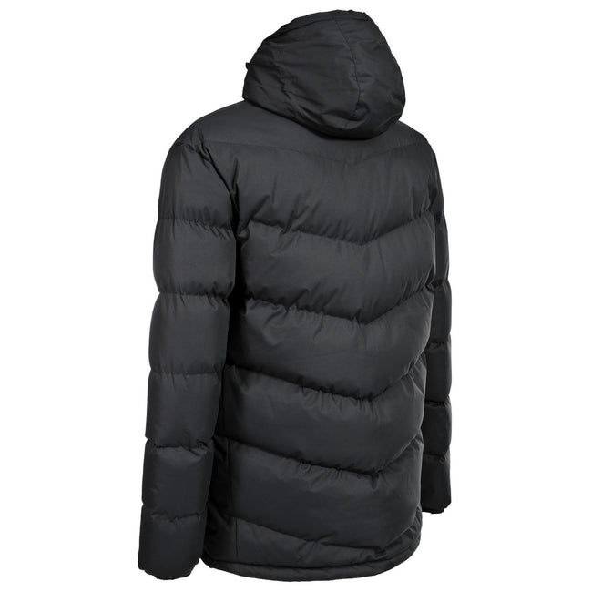 Black - Back - Trespass Mens Blustery Padded Jacket