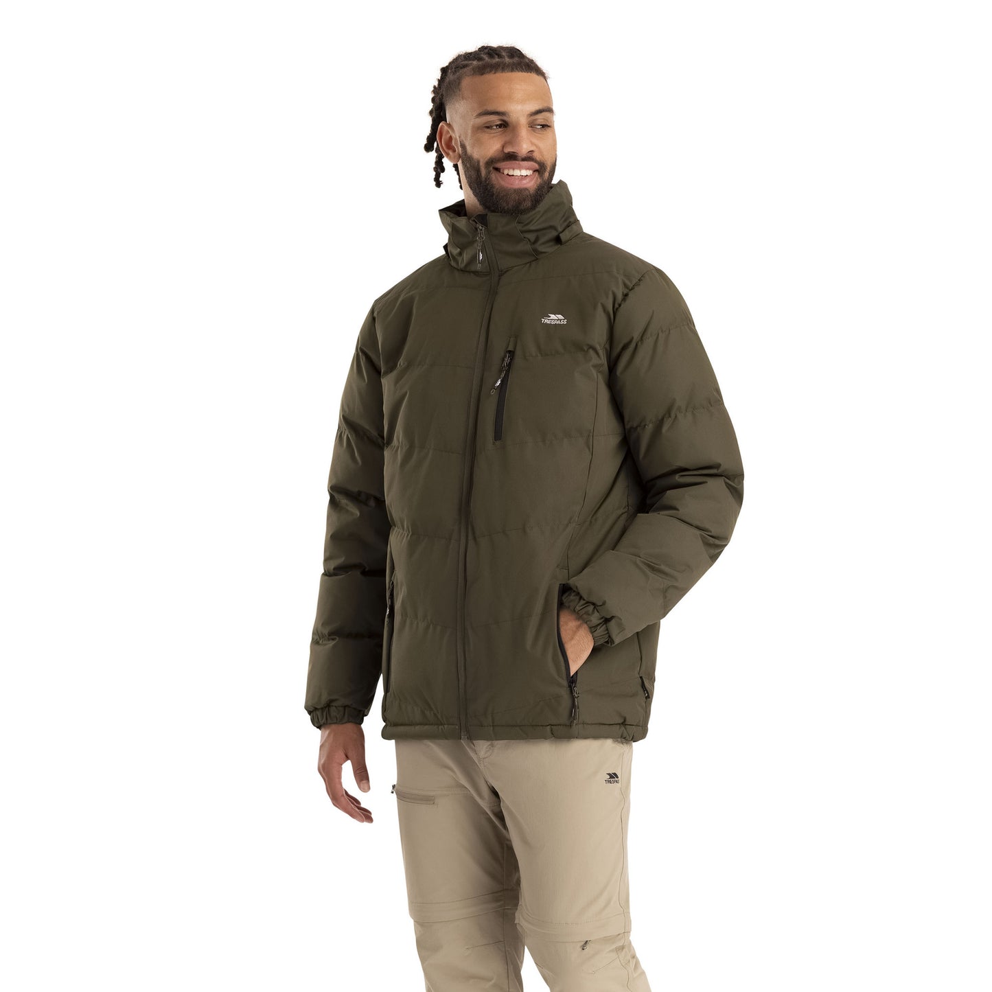 Dark Vine - Side - Trespass Mens Blustery Padded Jacket