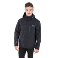 Black - Side - Trespass Mens Oswalt DLX Waterproof Jacket