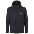 Black - Front - Trespass Mens Oswalt DLX Waterproof Jacket