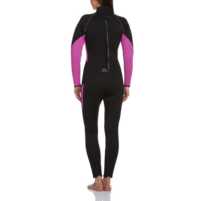 Black - Back - Trespass Womens-Ladies Aquaria Full Length Wetsuit