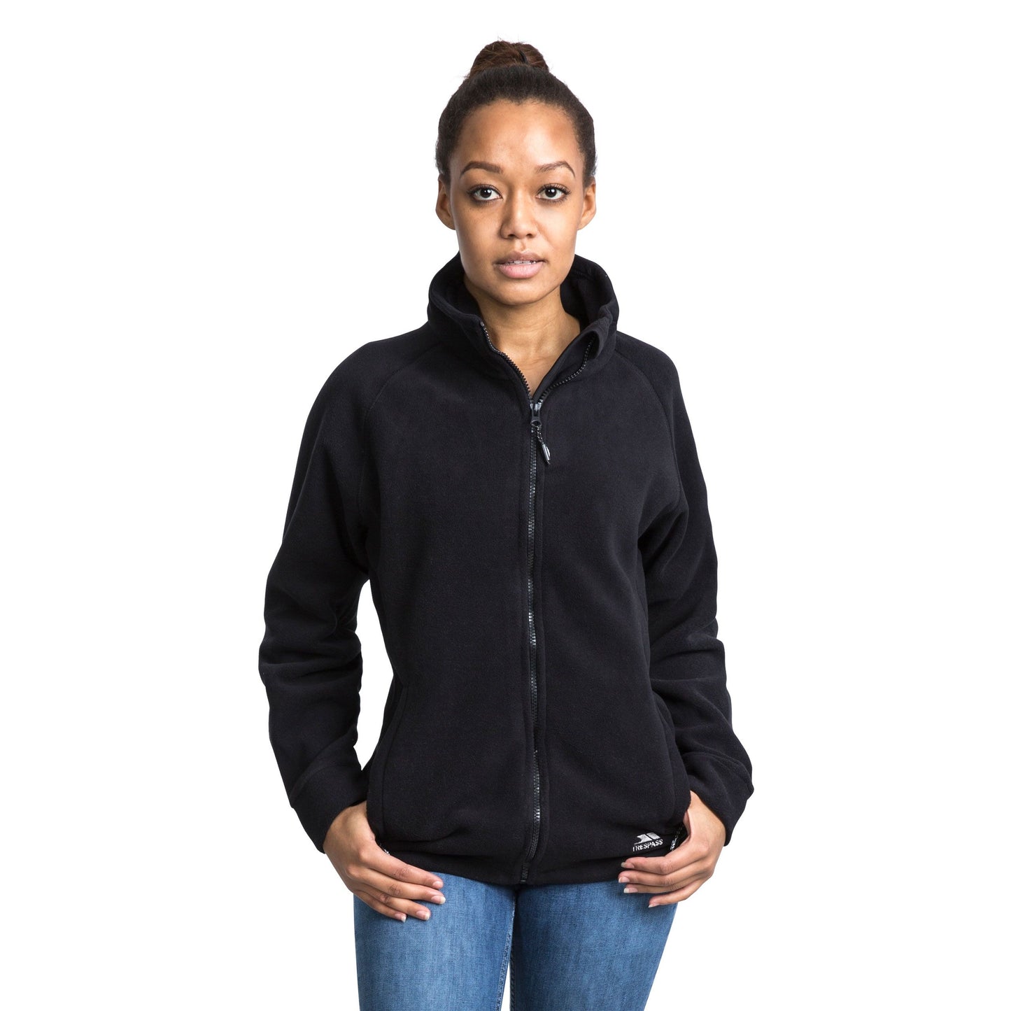Black - Back - Trespass Womens-Ladies Clarice Full Zip Fleece Jacket