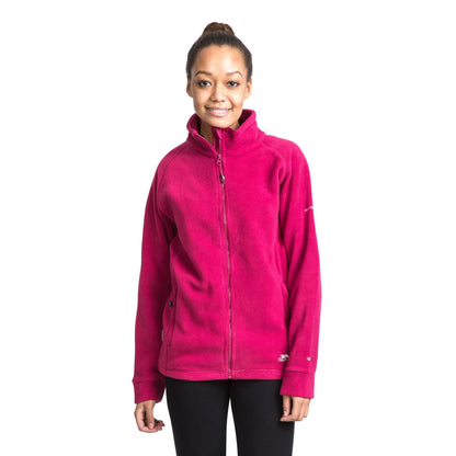 Cerise - Back - Trespass Womens-Ladies Clarice Full Zip Fleece Jacket
