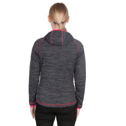 Black Marl - Lifestyle - Trespass Womens-Ladies Odelia Full Zip Fleece Hoodie