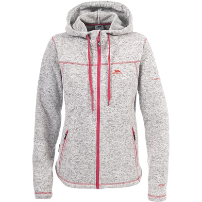 Ghost Marl - Front - Trespass Womens-Ladies Odelia Full Zip Fleece Hoodie