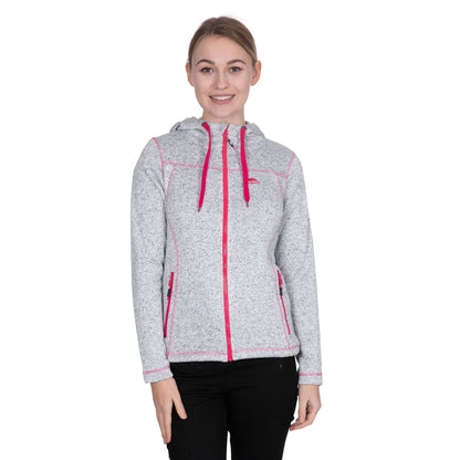 Ghost Marl - Side - Trespass Womens-Ladies Odelia Full Zip Fleece Hoodie