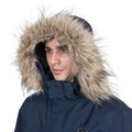 Navy - Close up - Trespass Mens Highland Waterproof Parka Jacket