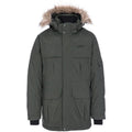 Olive - Front - Trespass Mens Highland Waterproof Parka Jacket