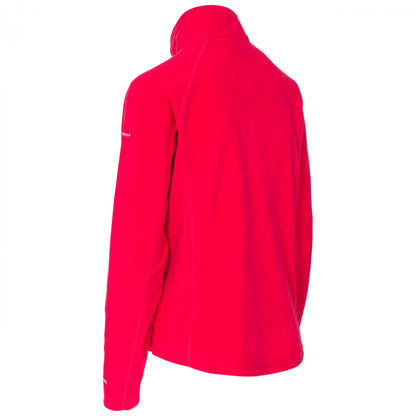 Raspberry - Lifestyle - Trespass Womens-Ladies Shiner Half Zip Microfleece Top