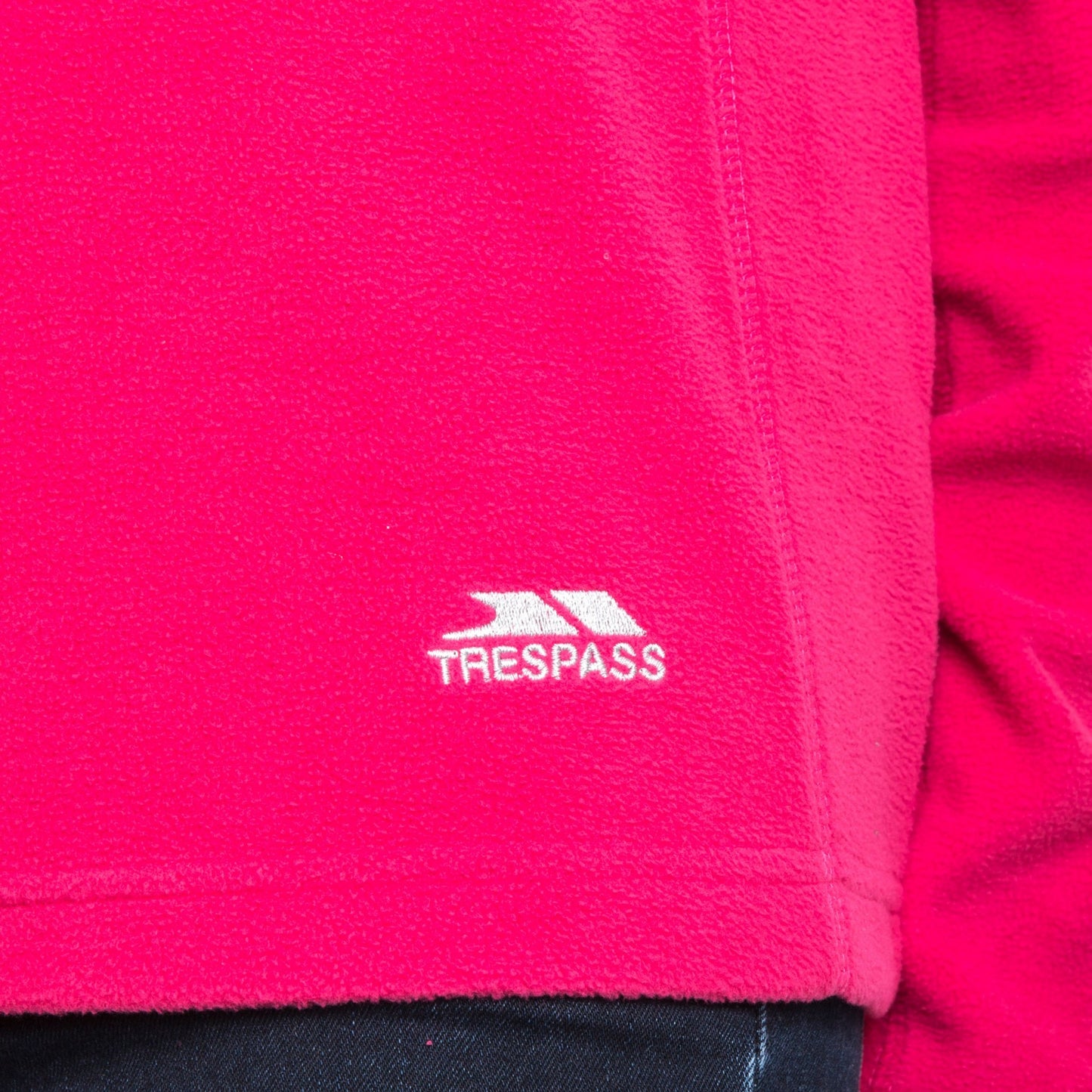 Raspberry - Pack Shot - Trespass Womens-Ladies Shiner Half Zip Microfleece Top