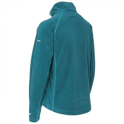 Teal - Lifestyle - Trespass Womens-Ladies Shiner Half Zip Microfleece Top