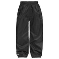 Black - Front - Trespass Adults Unisex Packup Trouser Waterproof Packaway Trousers