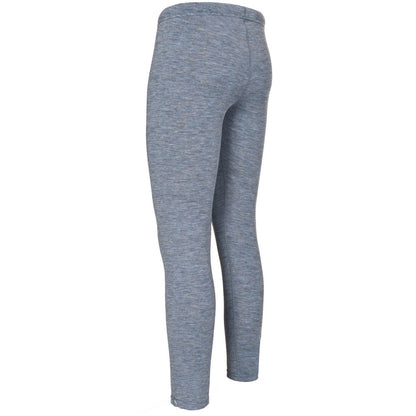 Smoke Marl - Side - Trespass Womens-Ladies Shot Baselayer Trousers-Bottoms