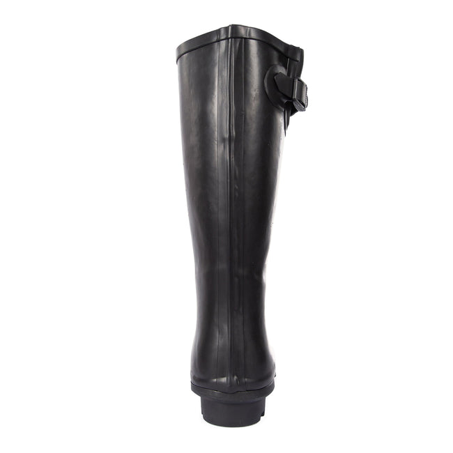 Black - Pack Shot - Trespass Womens-Ladies Damon Waterproof Wellington Boots