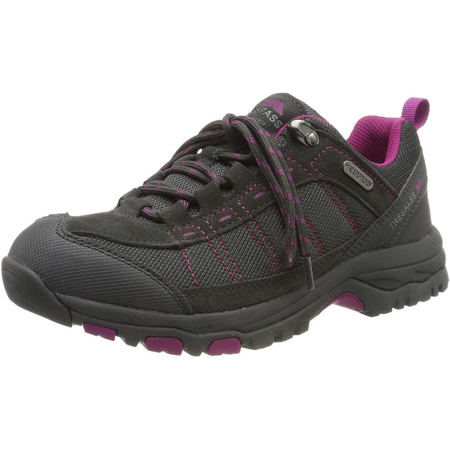 Castle - Front - Trespass Womens-Ladies Scree Lace Up Technical Walking Shoes
