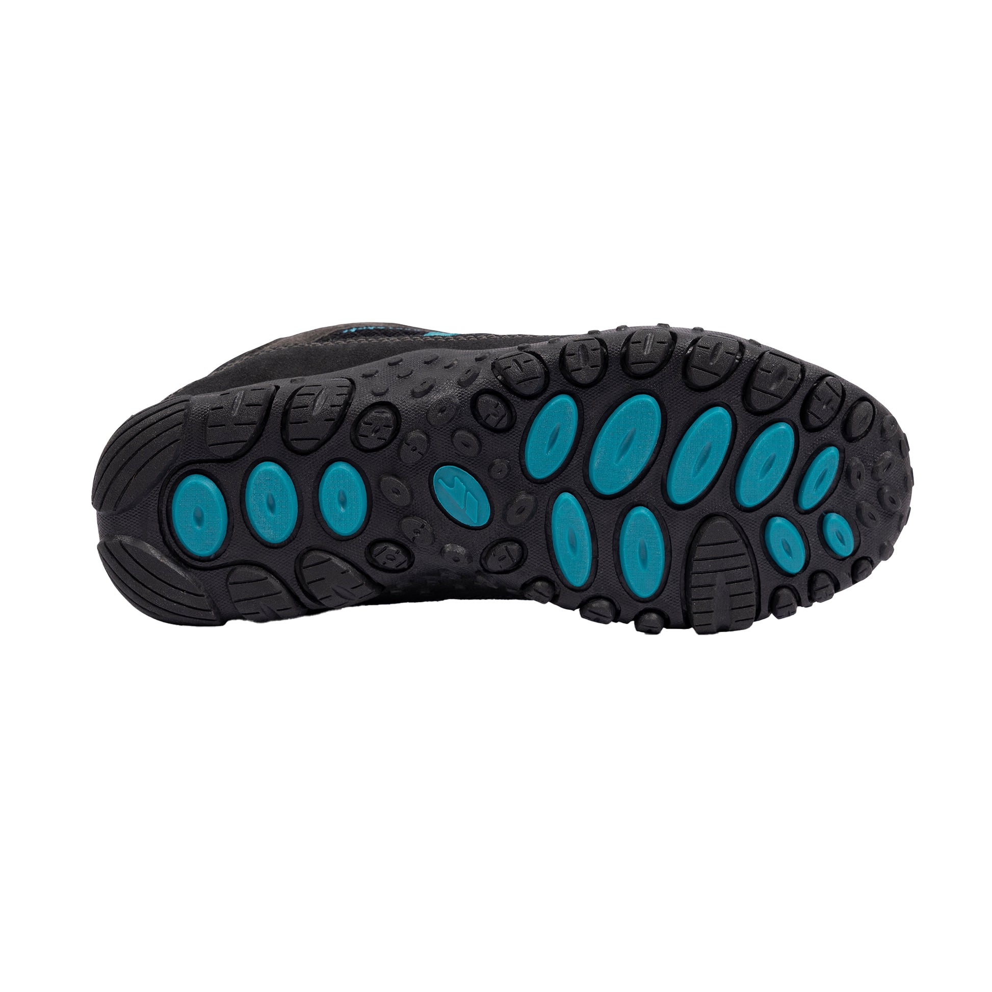 Charcoal-Teal - Pack Shot - Trespass Womens-Ladies Fell Lightweight Walking Shoes