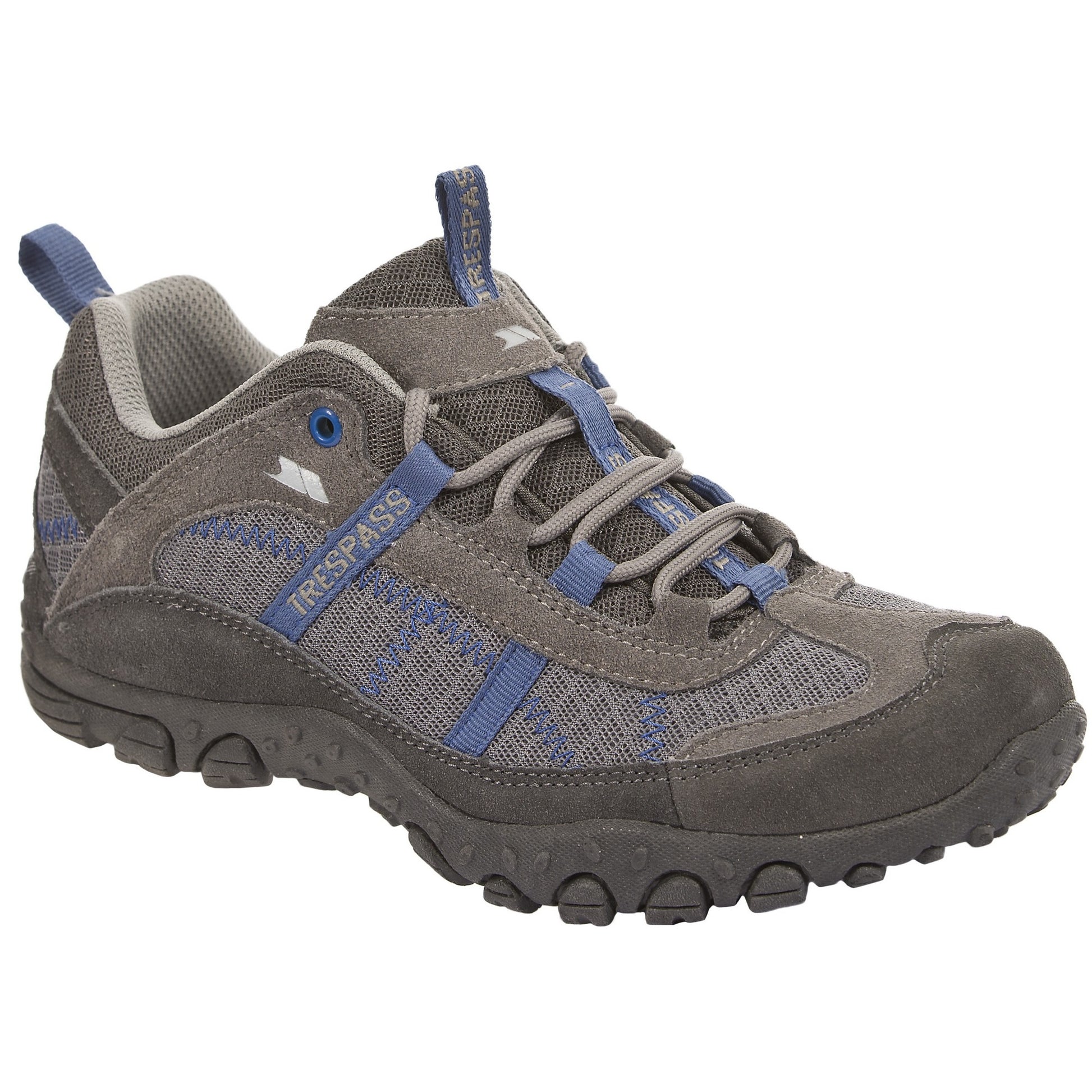 Steel - Front - Trespass Womens-Ladies Fell Lightweight Walking Shoes