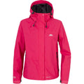 Cerise - Front - Trespass Womens-Ladies Miyake Hooded Waterproof Jacket