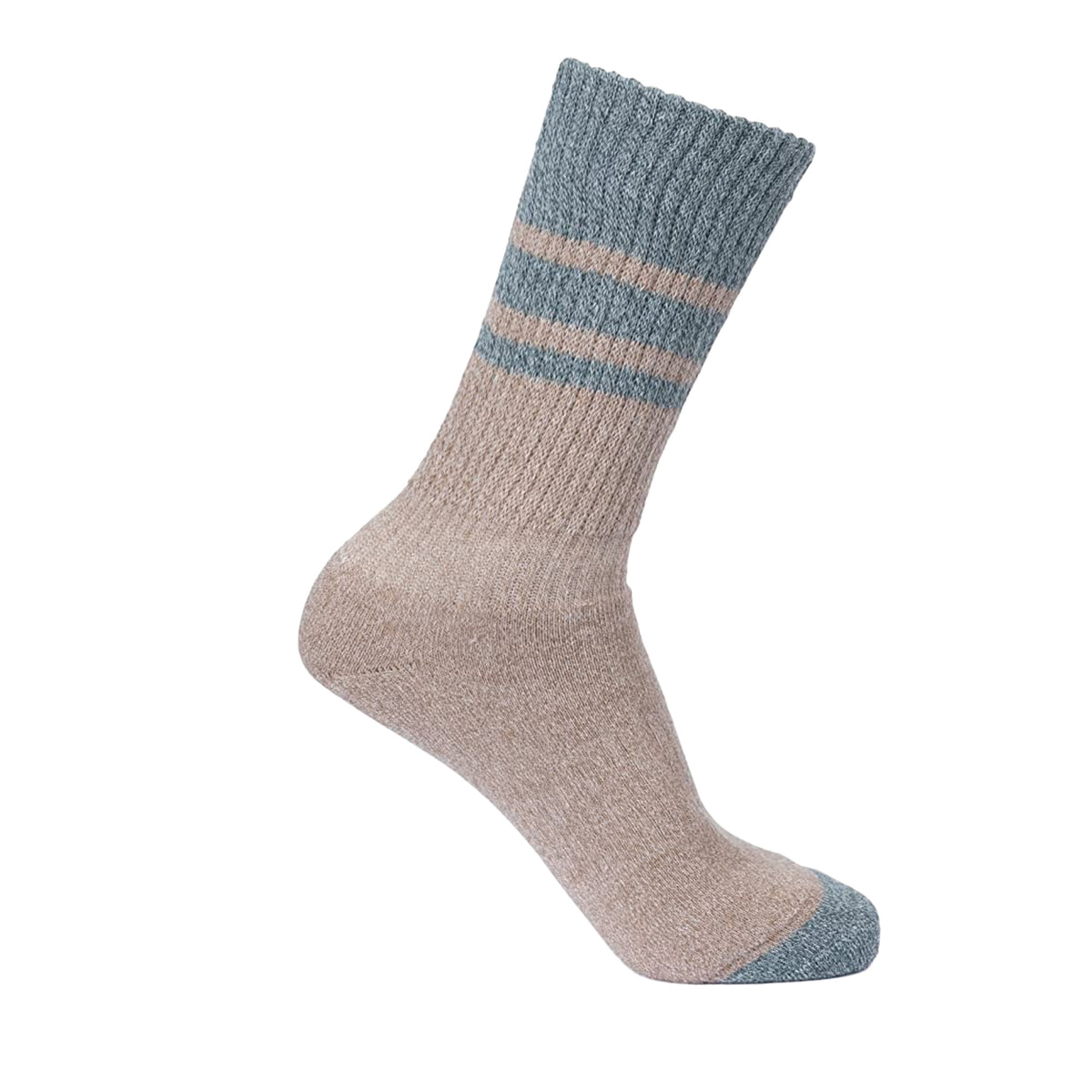 Spruce Green-Dark Cherry - Back - Trespass Womens-Ladies Hadley Hiking Boot Socks (2 Pairs)
